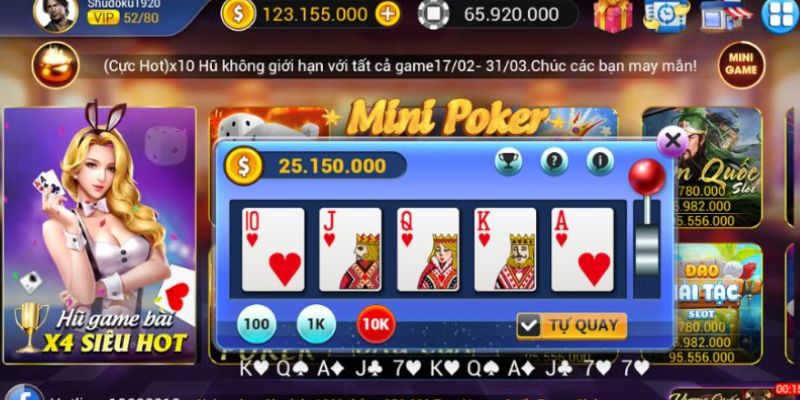 Giới thiệu chi tiết về trò chơi Mini Poker tại cổng game Sunwin